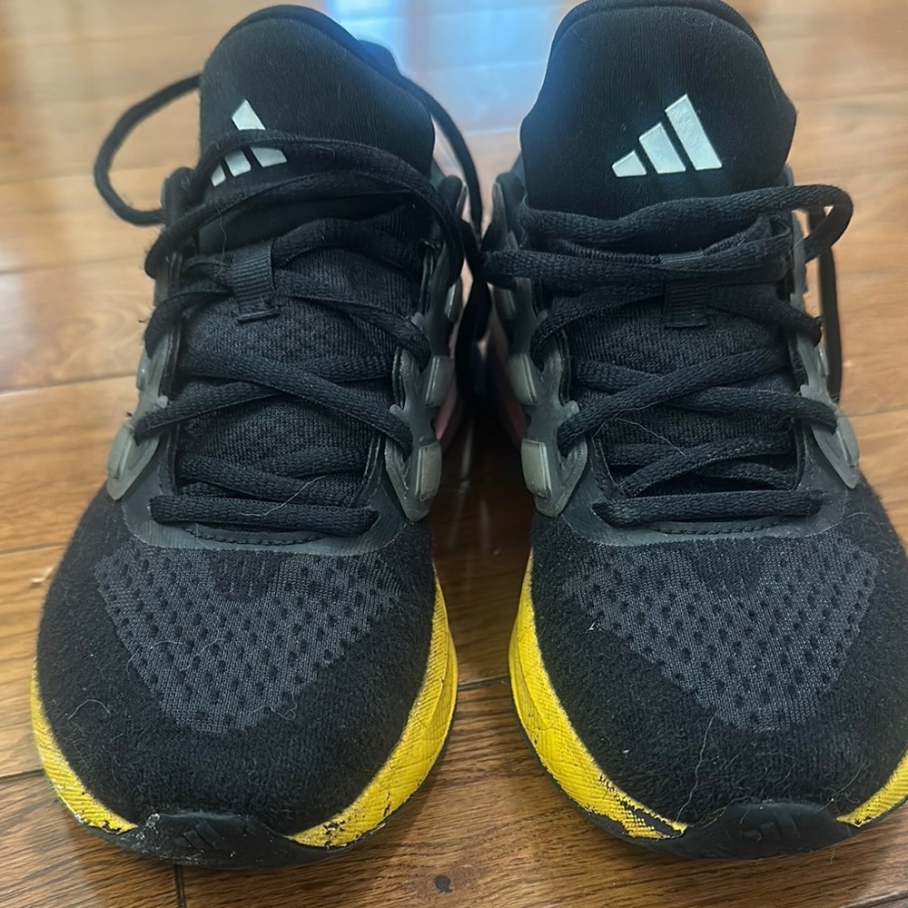 Adidas Black and Yellow Sneakers